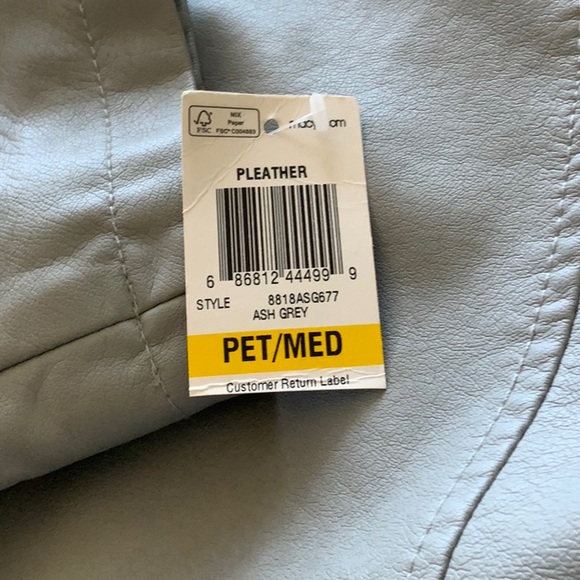 🌹NWT Alfani Petites Pleather Jacket Petite Medium - Picture 10 of 10